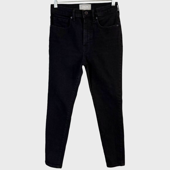 Everlane Denim - Everlane Skinny Ankle Denim Jeans Black Women's 28 High-Rise Authentic Stretch